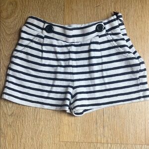 Zara Kids Striped Shorts - Navy and White